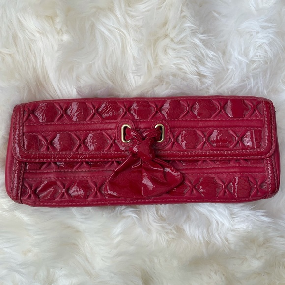 ❤️Isabella Fiore❤️ Red Clutch - Picture 1 of 9